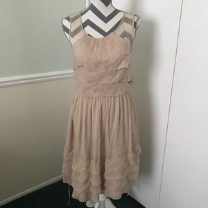 Burlapp Beige Dress Sz 6
